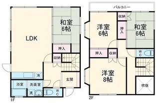 神奈川県藤沢市本藤沢3【一戸建】の間取り