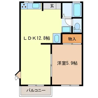 フレグランススズカ【1階】の間取り