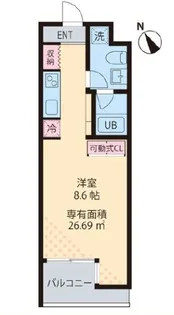 東京都品川区二葉3【マンション】の間取り