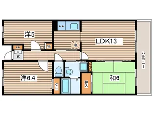 オーキッドレジデンス港北綱島イースト【2階】の間取り