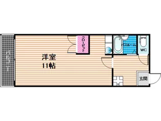 ジュネス大橋【1階】の間取り