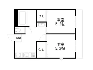 アブレスト四条大宮【3階】の間取り