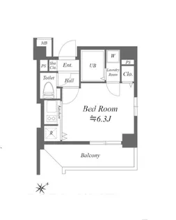 コスモリード月島【5階】の間取り