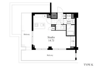 東京都世田谷区成城2【マンション】の間取り