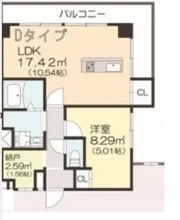 ローヤルコーポ【1階】の間取り