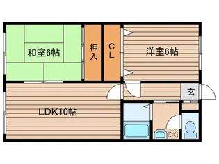 第一水上ビル【2階】の間取り