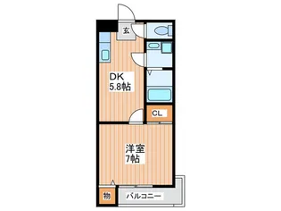 Ksマンション【1階】の間取り