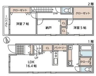 愛知県愛知郡東郷町大字春木字太子【一戸建】の間取り