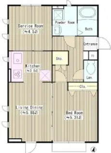 東京都新宿区高田馬場4【マンション】の間取り