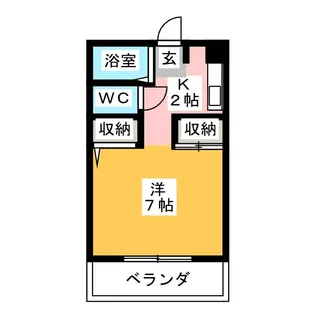 ハイツサンシャイン【2階】の間取り