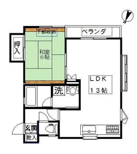 プレイスほそや【2階】の間取り