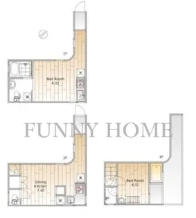 東京都目黒区中目黒4【一戸建】の間取り