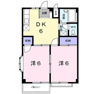 コーポあづまII【2階】の間取り