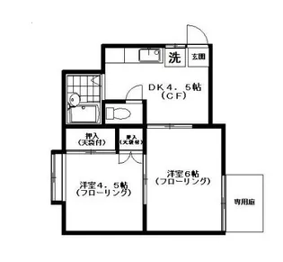 南台シティホーム【1階】の間取り