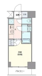ジェノヴィア阪東橋IIスカイガーデン【6階】の間取り