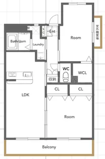 MARINE ROAD(マリンロード)【2階】の間取り