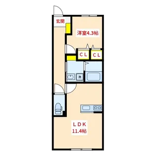 カルム【2階】の間取り