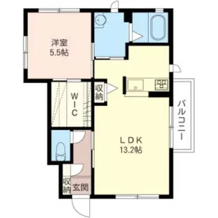 ビューテラスアピアE【1階】の間取り