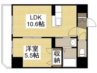 リーベンルミエール【6階】の間取り