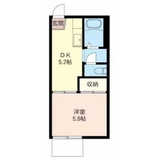ミルキーハイム【1階】の間取り