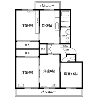 ヴィラナリー三条II【1階】の間取り