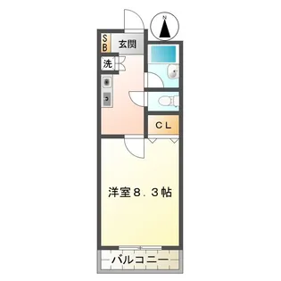 マンションハルカ【3階】の間取り