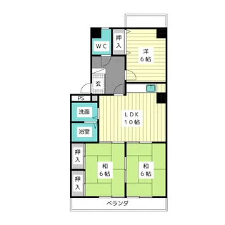 ミリアン宮前【3階】の間取り