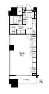 ラ・プラースウエスト【2階】の間取り
