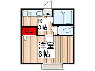 ルナパ-ク【1階】の間取り