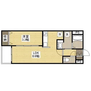 月光福山東弐番館【3階】の間取り