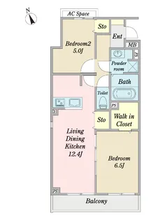 Pian piano あざみ野【3階】の間取り