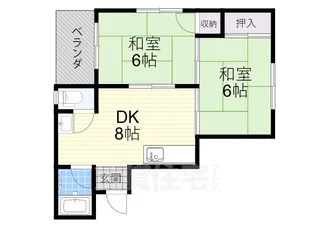 西尾マンション【4階】の間取り