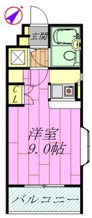 ローズマンションF11【3階】の間取り