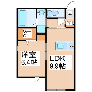 THE OASIS【1階】の間取り