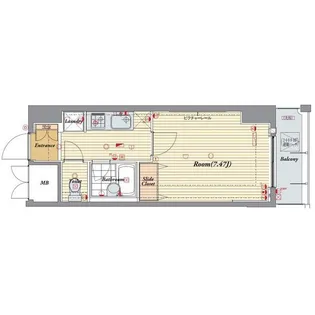 セリュークス板橋本町【2階】の間取り