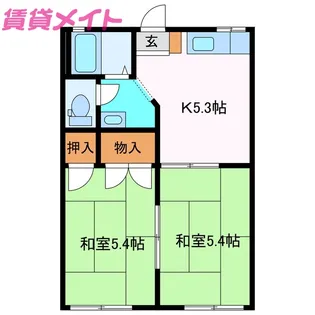 グリーンメゾン【2階】の間取り