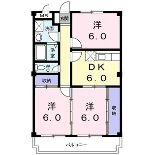 ラコーニア GK【5階】の間取り