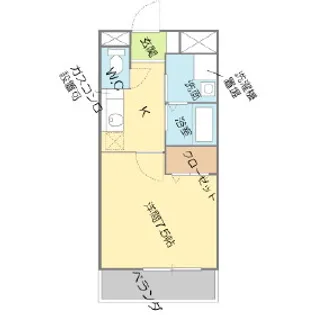 メゾンホープA・B【1階】の間取り