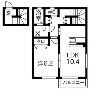 アザレアC【2階】の間取り
