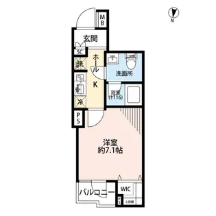 プレール・ドゥーク三宿【1階】の間取り