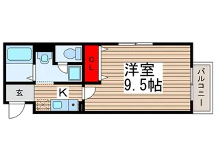 ドエル壱番館【1階】の間取り