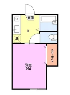 イヴリン【3階】の間取り