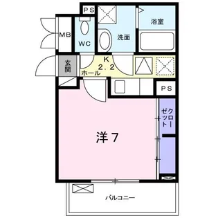 プリエールII【1階】の間取り