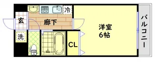 フィレンツェ船場南【2階】の間取り