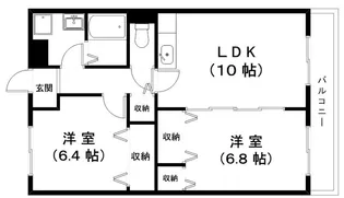桜ユーミーマンション【2階】の間取り