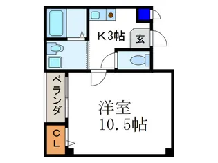 エイジ炳成【3階】の間取り