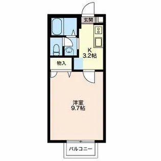 キャピタルつつじが丘 A【2階】の間取り