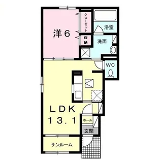 ファミーユ・リアン【1階】の間取り