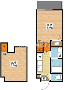 デ・クメール新大村駅前【2階】の間取り
