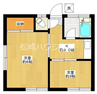 三幸荘【1階】の間取り